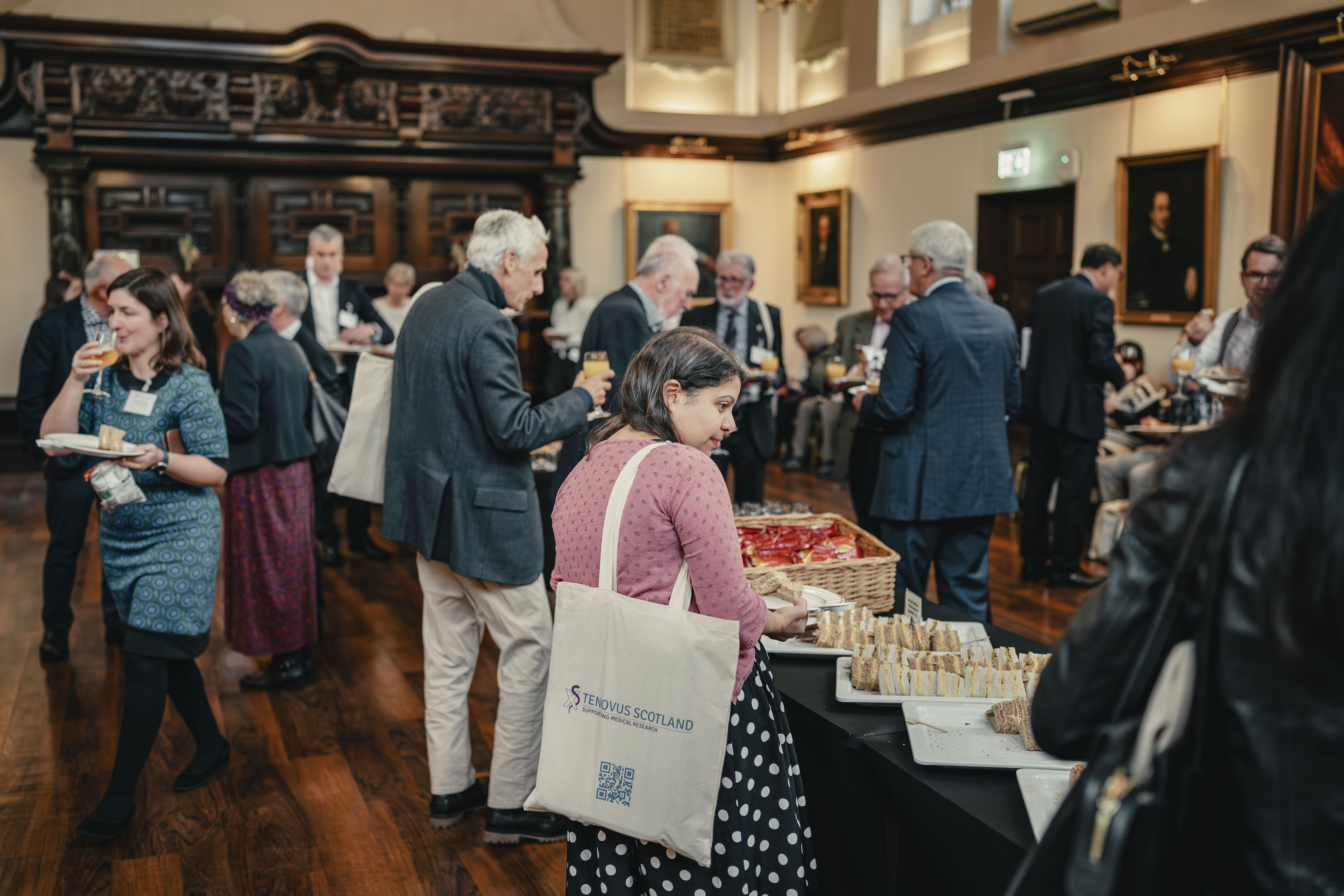 people socialising at the event